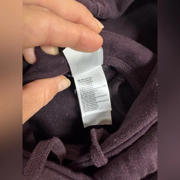 The North Face Paisley Half Dome Hooded Sweatshirt Maroon Womens Sz Small - Picture 4 of 7